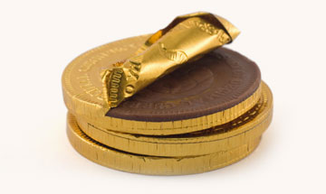 chocolate coin